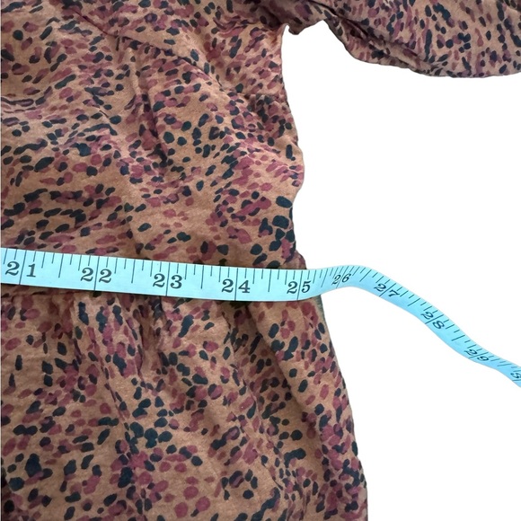 Terra Sky Dress Terracotta Black Dot Boho Peasant Tiered Plus 2X - Picture 7 of 11